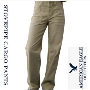 NWOT American Eagle Outfitters Women's Stovepipe Cargo Pants - Olive